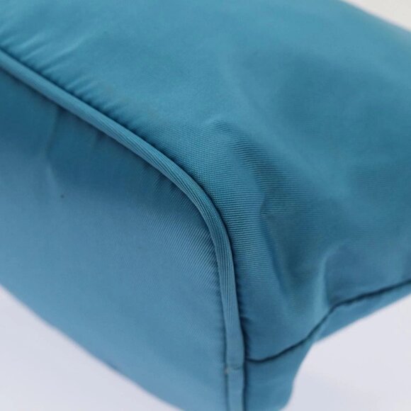 PRADA Chain Shoulder Bag Nylon Light Blue Auth 80225 - Picture 5 of 16